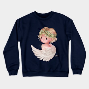 Christmas Mistletoe Angel Crewneck Sweatshirt